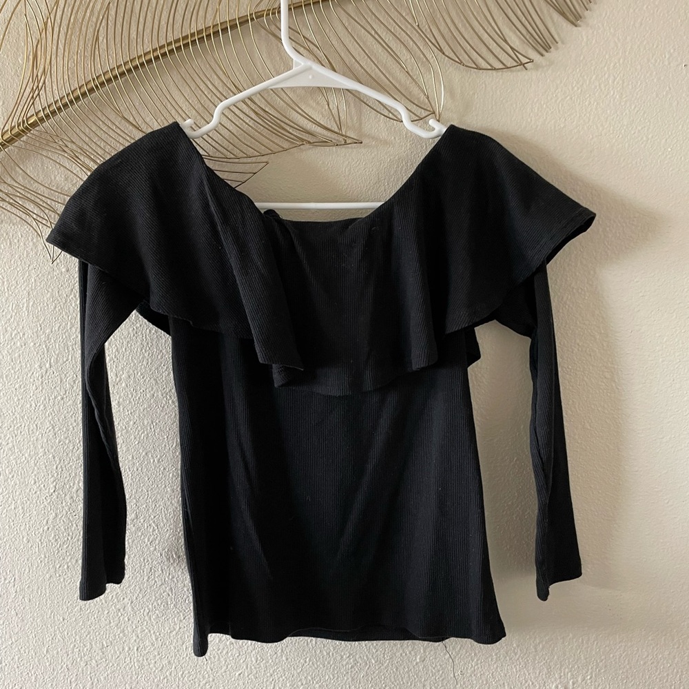 Black Off the Shoulder Top